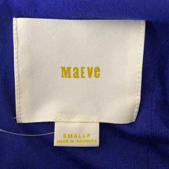 Anthropologie Maeve NWT Blue Ottoman Cocktail Dress Size Petite Small. - Picture 7 of 15